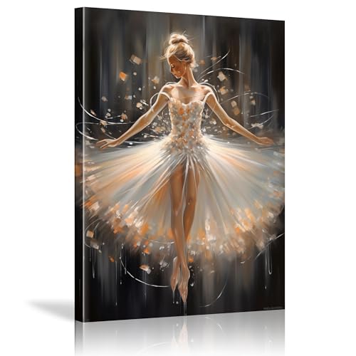 Toile danse de ballerine de qualité supérieure avec cadre YAJNILUCK