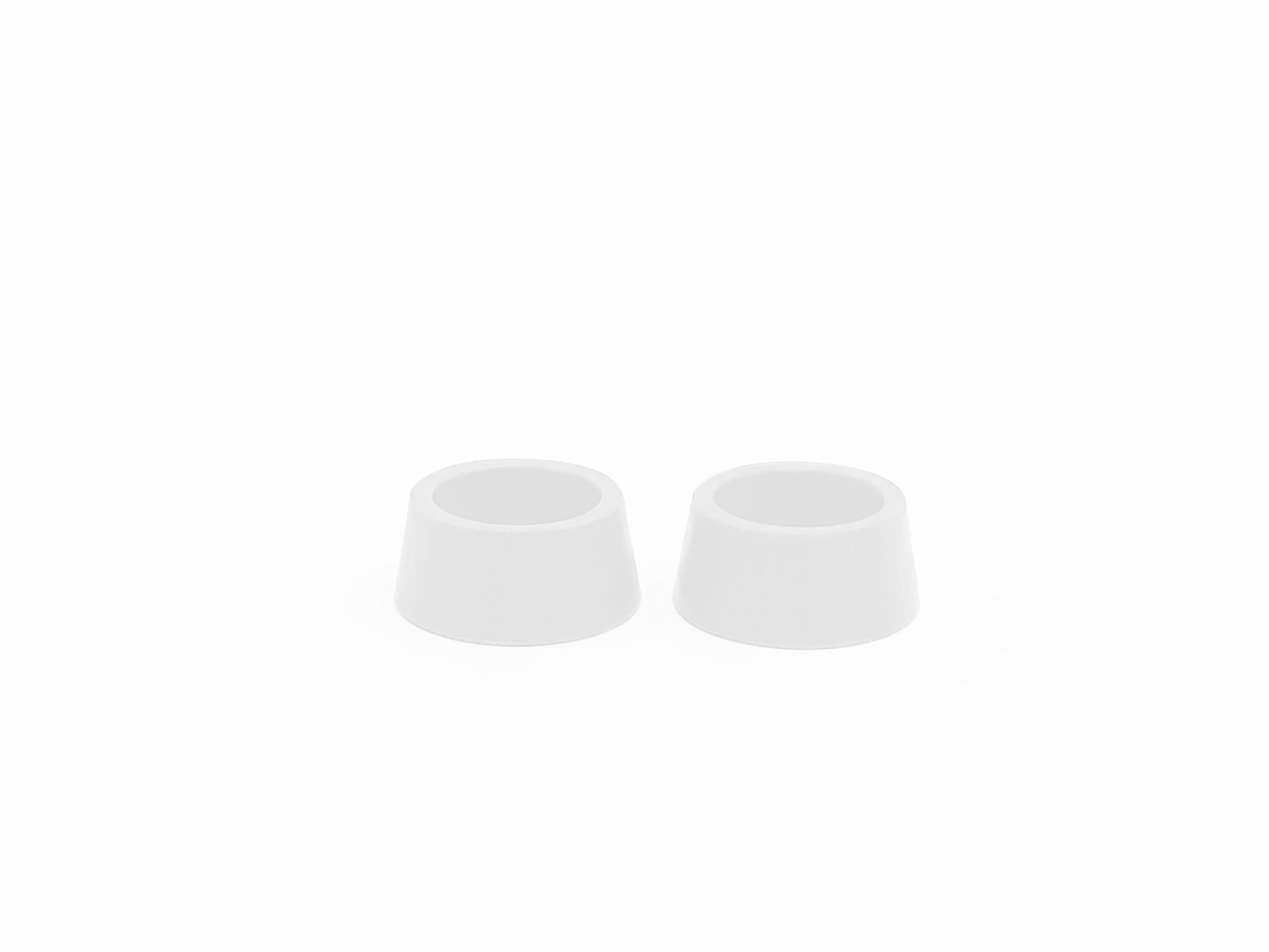 Bouchon de seuil pour échelle de piscine. Couleur blanche. Lot de 2 unités