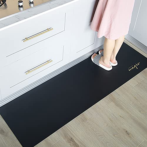 K新品 フロアマット 150cm ブラック 黒 クッションマット レザー