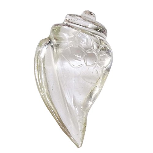 ibaexports Crystal Carved Conch Miniature Shankha Car Dashboard Decor Ative Table Decor Gift