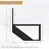 Steel Stair Riser 2 Pack, 1-Step Steel Stair Stringer for Outdoor Steps