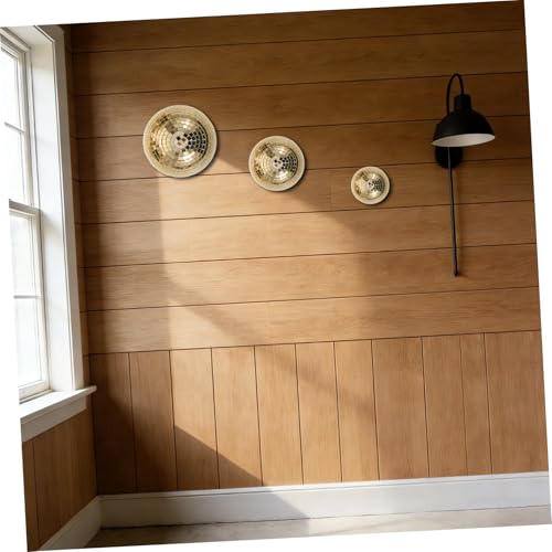 3 unidades de bolas espejadas doradas en forma de hemisferio, decoración mural reflectante para cocinas y eventos de DJ, fácil de limpiar miniatura 5