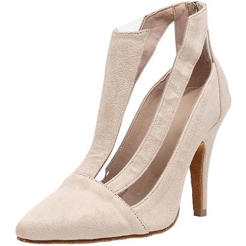 Bottes de danse latine tango chacha salsa avec fermeture éclair et talons hauts de 10cm