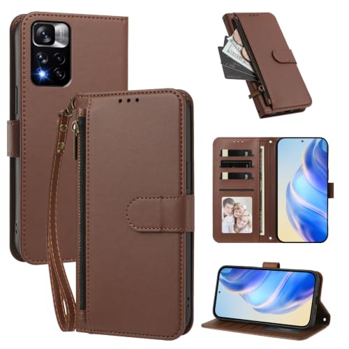 �P�[�X�J�o�[ �Ή��@�� for Xiaomi Poco X4 NFC,�Ή��@�� for Redmi Note 11 Pro Plus 5G�y�E�H���b�g�i�t�@�X�i�[�������X�g�X�g���b�v�t���j�A�J�[�h�X���b�g4�{��������1�A�}�O�l�b�g���X�^���h�@�\�zBro