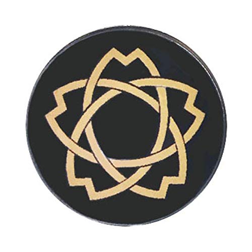 家紋ピンバッジ 20mm 釜敷き山桜 ピンズ家紋