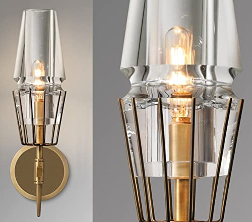 Aplique de Pared de Vidrio Moderno para iluminar pasillos y dormitorios con estilo 3