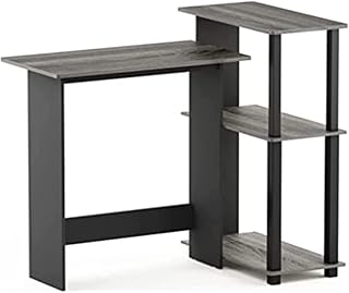 Furinno Computer Desks, Wood, French Oak Grey/Black, one size