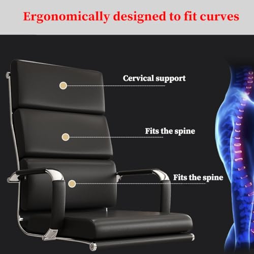 Chaise de bureau ergonomique haut de gamme à dossier haut réglable
