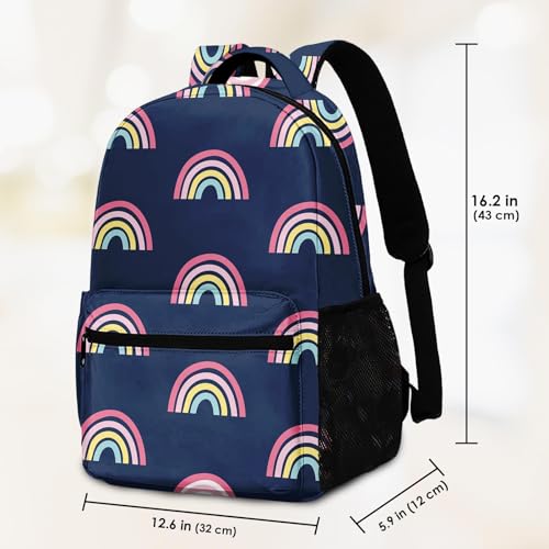 Kids Backpack Rainbow Unicorn Backpack for Girls Boys 4-6, Lightweight and Water Resistant kindergarten Bag Toddler Bookbag with Chest Strap3