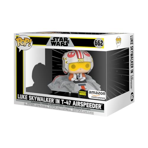 Funko POP! Rides: Star Wars - Luke In T-47 Airspeeder - Amazon-Exklusiv - Vinyl-Sammelfigur - Geschenkidee - Offizielle Handelswaren - Spielzeug Für Kinder Und Erwachsene - Movies Fans
