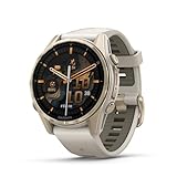 ガーミン(GARMIN) フラッグシップモデル fenix 8 Sapphire AMOLED 43mm Soft Gold/Fog Gray マルチスポーツGPSウォッチ【AMOLEDディスプレイ】 【ランニング・ゴルフ・登山・サイクリング等30種類以上対応】【Android/iOS対応】【Suica機能搭載】【ビジネスシーンもOK】【日本正規品】心電図(ECG)アプリ対応モデル