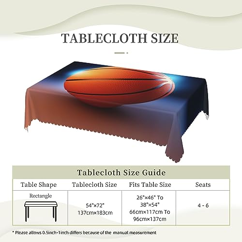 Nappe basket-ball infroissable et lavable pour table de salon - 7