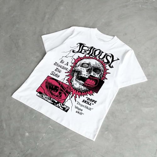 Image of DopeSkill Halloween Graphic Tee Streetwear Hip Hop Hypebeast Unisex T-Shirt Sneaker Colour Matching Shirts Spooky Graphic