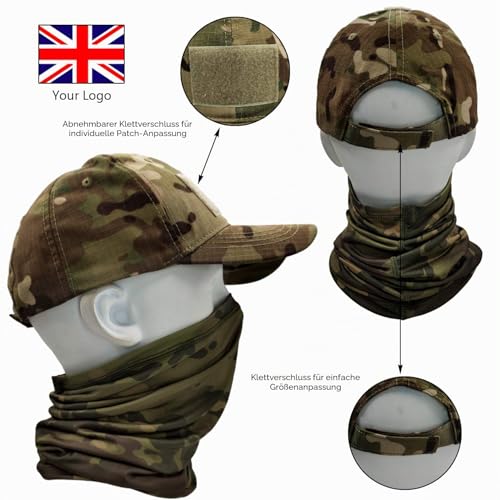 ehsbuy Camo Hüte für Männer mit Kühlung Halsgamasche Baseballmützen Gesichtsschal Maske Armee Taktische Militärmütze Halsrohr Snoods zum Laufen Jagd Camping Radfahren Angeln Outdoor Sports