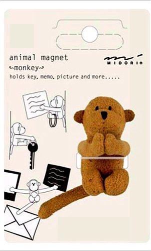 Midori Animal Aimant Singe pour décorer le frigo de la cuisine