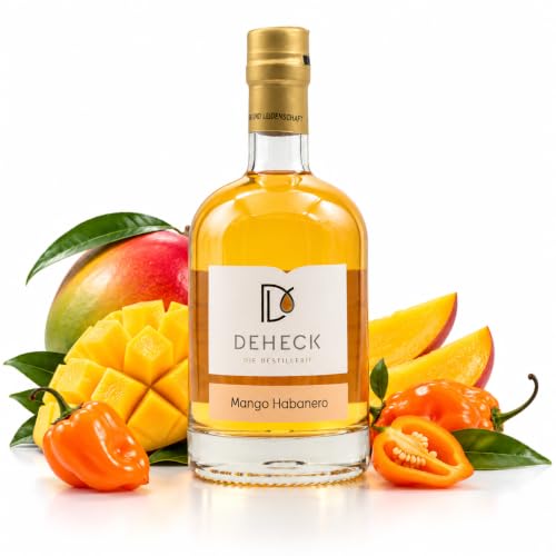 Mango Habanero Likör | scharfer Mango Likör Yellow Hell | 20% vol. & 0,5 L | Deheck scharfer...