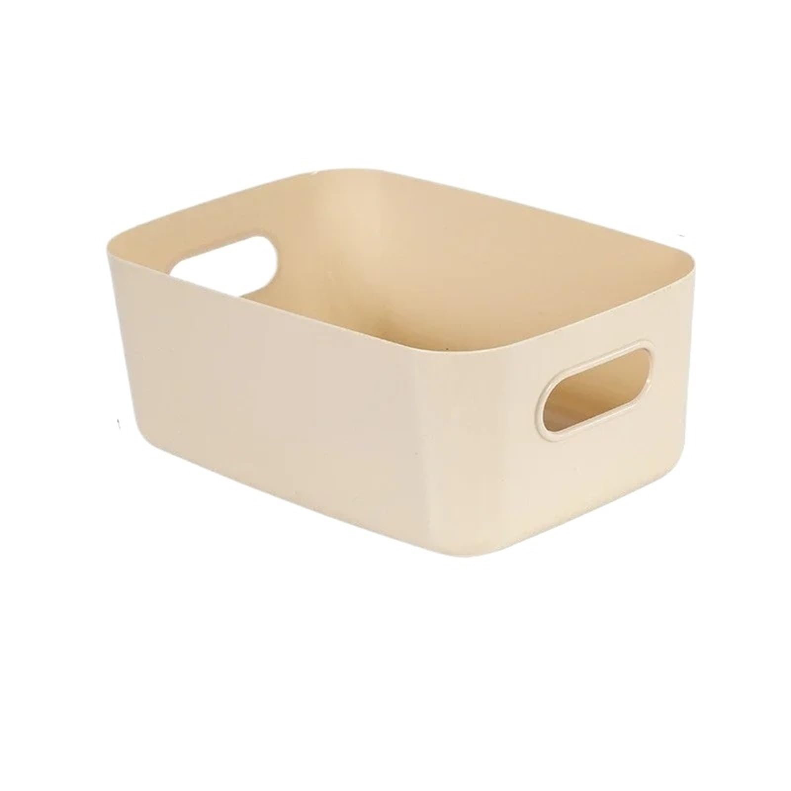 XUCZHAI Desktop Storage Box Sundries Bathroom Kitchen Sorting Basket Bins(L-Khaki)