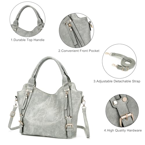 Image of Crossbody Bags for Women Large Hobo Purse Shoulder Handbag Wallet Set 2PCS | Soft PU Leather,Total 9 Pockets,Large Capacity,with a Spacious Functional Wallet,Detachable Shoulder Strap,Stylish Design