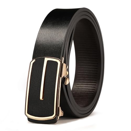 JSEIAJB Automatic Buckle Leather Belt For Men's Versatile Casual Pants