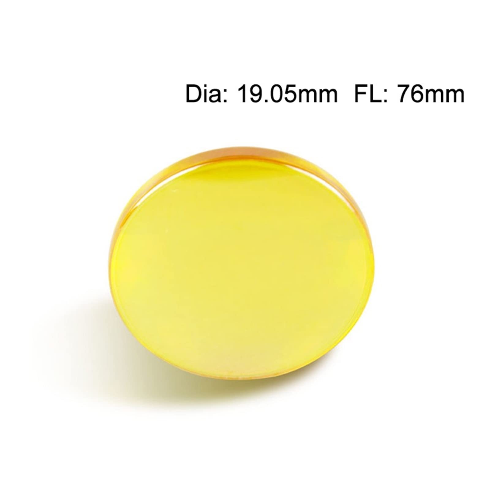 USA Imported 19.05mm Diameter Co2 Laser Lens FL76mm for Laser Cutting Machine(101.6mm)