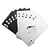 10 Pezzi Apribottiglie Poker, Apribottiglie Piatto Birra in Acciaio Inox, Apribottiglie Asso di Picche A Carte da Poker, Apribottiglie Portafoglio - Argento/ Nero