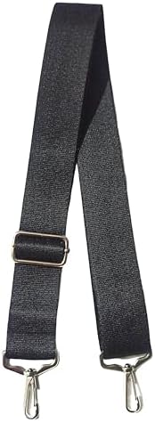 Çanta Askısı Omuz Askısı Siyah Polyester Kolon Ölçüsü Ayarlanabilir Ayar Tokası, Nikel Kanca Ve Toka, 4 CM X 125 CM (Siyah) - Görsel 3