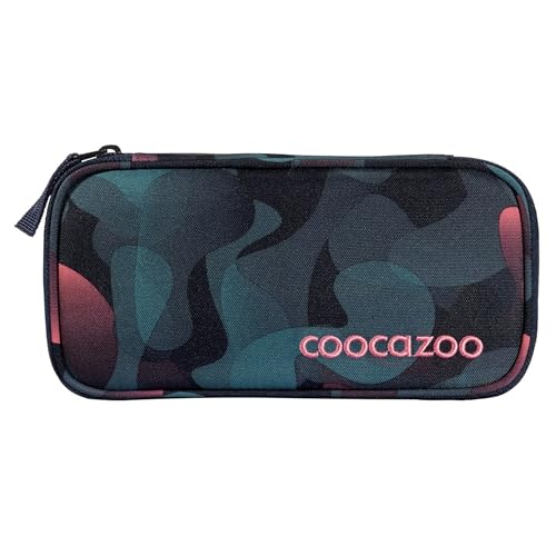 coocazoo Mäppchen „Cloudy Peach”, rosa-blau, Federmäppchen, großes Hauptfach, Schlaufen für Zirkel, Geodreieck und Lineal, Stundenplanfach, Stiftehalter, Reißverschlussfach, ab der 3. Klasse