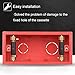 VideoPUP Cassette Repair Device/Electrical Box Repair,118 Type Universal Outlet Box Repairer 10 Screws Tools Sturdy Support Rod+1 Wrench-Upgraded Nylon Insulation (Black+Gold)