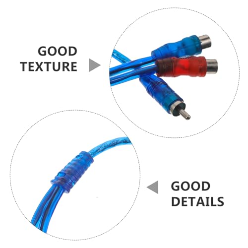 Cable divisor de audio RCA macho a doble hembra UKCOCO de 10 piezas para amplificador de coche 3