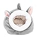 Cueva de peluche suave para mascotas, animales pequeños, cobayas, cálida para el invierno, cálida ardilla, erizo, chinchilla, casa de jaula, nido