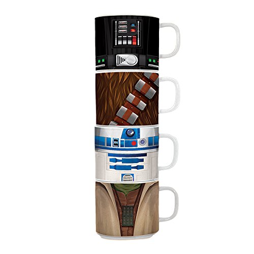 Vandor Star Wars 4 Piece Stacking Ceramic Mug Set (99106)