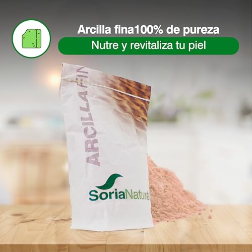 Miniatura 2 de Soria Natural Arcilla Fina Roja Absorbente Y Purificante 100 De Pureza, Textura Fina, Origen Natural - Puede Utilizarse Como Mascarilla Facial, Enjuague Bucal Uso Interno Bolsa De 1kilo