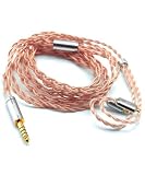 FAAEAL 8-core High-Purity Copper Silver Plated Earphone Cable MMCX Detachable Earphone Cord Compatible with Shure 846 535 215 315 K5 LZA4 TIN T2 PRO T3 Plus W30 W40 4.2ft 4.4mm