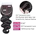 5x5 Hd Lace Closure Human Hair Hd Closure Body Wave Closure 12A Virgin Remy Human Hair for Black Women 5x5 Transparent Lace Frontal Closures Pre Plucked Natural Black 12 Inch