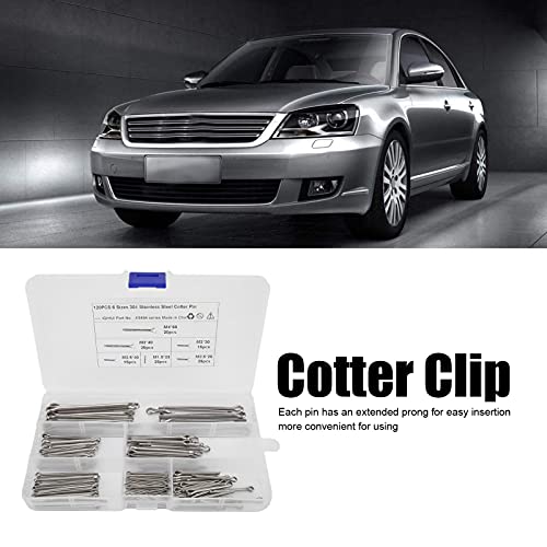 120 Pezzi 6 Misure Coppiglie Kit Assortimento