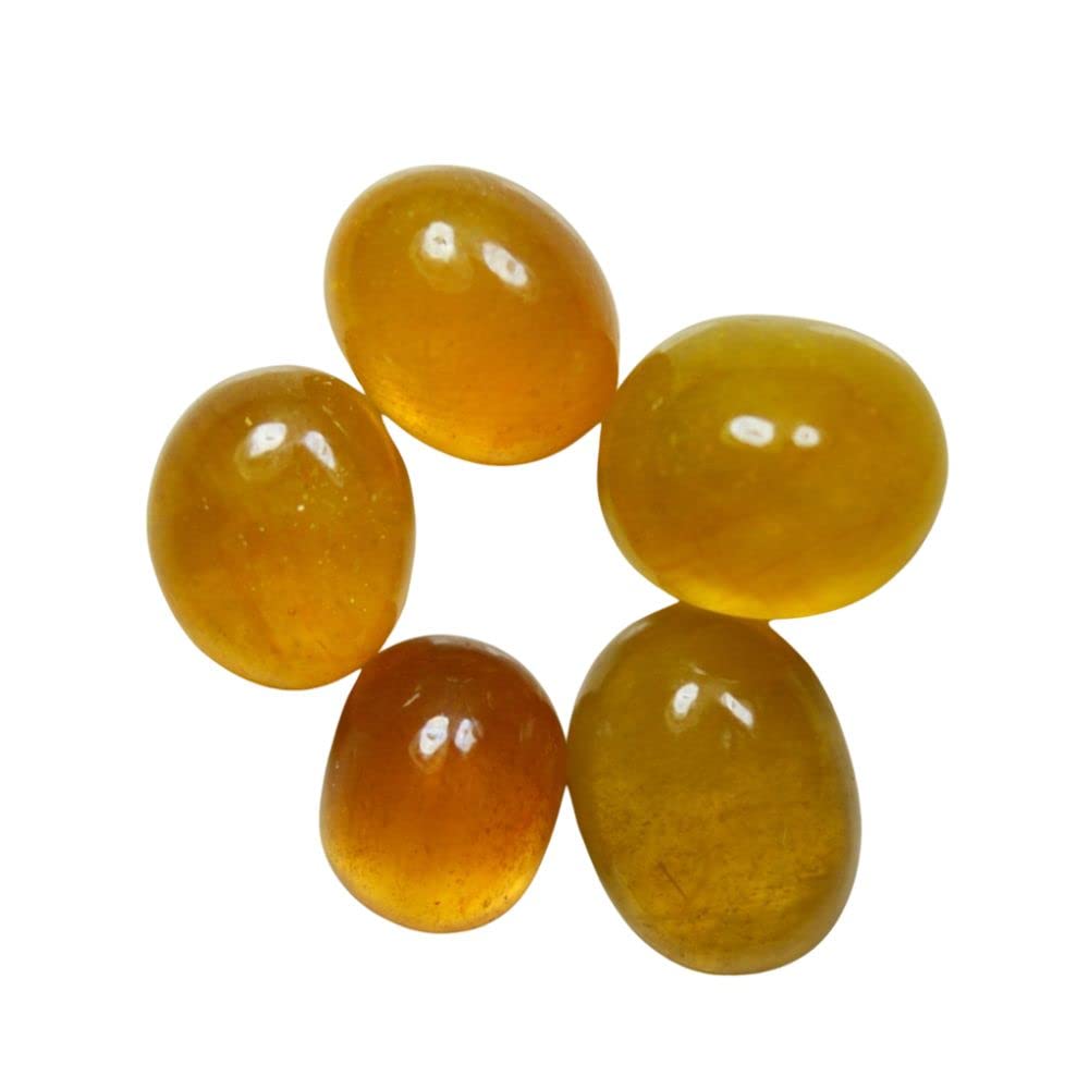 Natural Yellow Sapphire at Wholesale Lot (Rs 225/carat) Fine Quality Cabochon Oval Shape पुखराज Loose Gemstone for Reselling Astrologers Jewellers Crystal Kanya Rashi Virgo Zodiac Sign-image-29