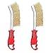 Produktbild 2 Stück Grillbürste Messing, 130mm Messing Drahtbürste, Messingbürste Grill, Drahtbürste Edelstahl, Hand-Drahtbürsten, für Reinigen von Rost, Farbe und Schweißschlacke Rückstand