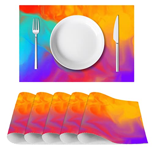 Lot de 6 sets de table abstraits salle à manger抗热防滑 30x45cm - 3