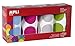 APLI Kids 18301 - Confezione di 4 rotoli di adesivi rotondi XXL rotondi, diametro 45 mm, fucsia/blu/grigio/verde