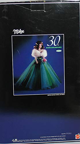 Limited Edition Porcelain 30Th Anniversary Midge Barbie Doll From 1993 #TOP2