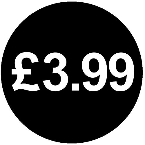 30mm Price Stickers Pack of 500 - Black - £3.99
