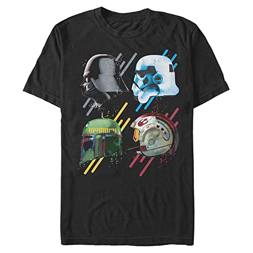T-shirt Star Wars Quatre Casques homme idéal pour soirée cinéma