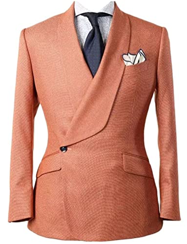 Costume smoking homme 2 pièces à col châle chic par Ulnomio