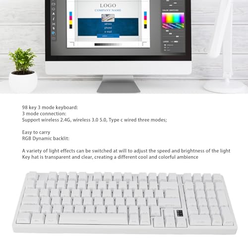 Teclado Mecánico Pomya Pomyamhpqoc7e1i Inalámbrico y Cableado miniatura 2