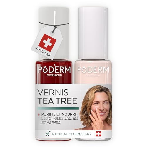 Vernis Soin au Tea Tree PODERM retrouvez la confiance de révéler vos ongles colorés