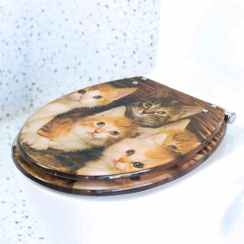 便座ソフトクローズ、 透明樹脂製 ゆっくり閉まる クイックリリース トイレシート U/V/O トイレ用 10〜20cm 穴間隔 33〜40×40〜48cm(P Style)