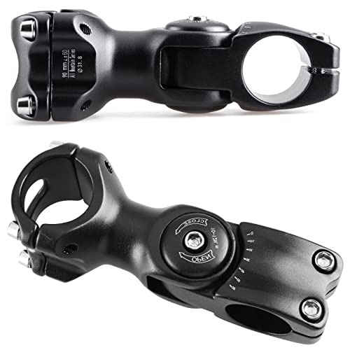 Triwonder Stem 25.4 31.8 90Mm 110Mm 130Mm 60 Degree Adjustable Bike Stem Mountain Bike Stem Short Handlebar Stem Riser For Bicycle, Road Bike, Mtb, Bmx, Cycling (25.4 X 90Mm) #TOP5