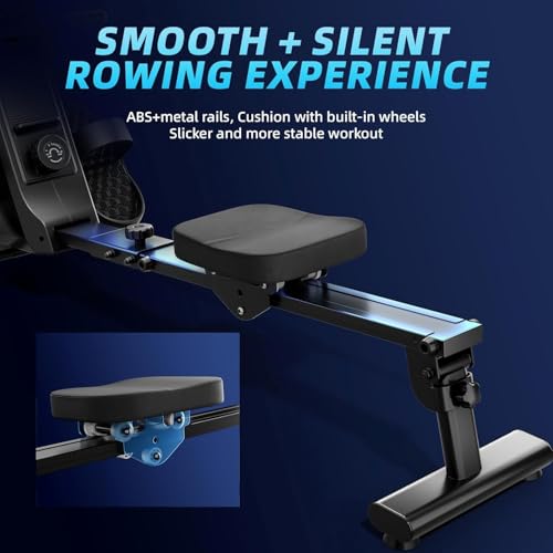 Botifly Rowing Machines for Home Gym, Magnetic Rowing Machine with 8 Levels Resistance, Extended Track, Tablet Holder - Image 4