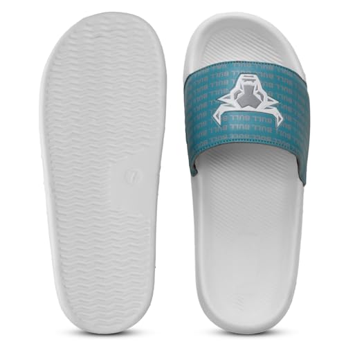Image of PERY-PAO Sliders for Men | Lightweight Comfortable Boys Slippers | Flip-Flops White | Black | Sea Green | Red