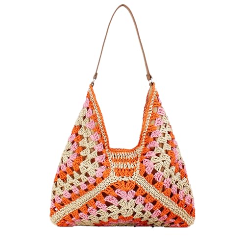 Straw Hobo Packet for Women,2025 New Vintage Shoulder Packet,Summer Beach Shoulder Bag,Summer Handbag,Everything Tote Bag